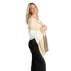 'So Soft, So Smart' Lightweight Colorblock Cashmere Travel Wrap (Beige)-Jet&amp;Bo