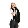 'So Soft, So Smart' Lightweight Cashmere Travel Wrap (Black)-Jet&amp;Bo