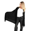 'So Soft, So Smart' Lightweight Cashmere Travel Wrap (Black)-Jet&amp;Bo