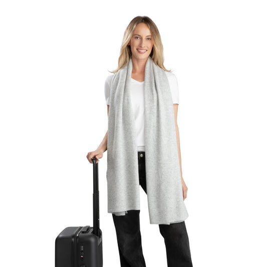 'So Soft, So Smart' Lightweight Cashmere Travel Wrap (Gray)-Jet&amp;Bo