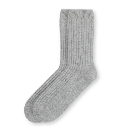 'Hygge' Cashmere Socks (Men's Gray)