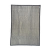 100% Cashmere Woodgrain Pattern Gray Throw Blanket // sample // second