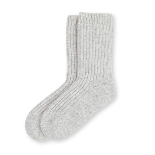 'Hygge' Cashmere Socks (Women's Gray)