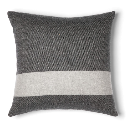 'Home and Away' Cashmere Throw Pillow (Gray)