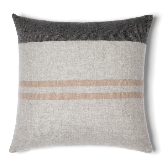 'Home and Away' Cashmere Throw Pillow (Gray)