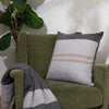 'Home and Away' Cashmere Throw Pillow (Gray)