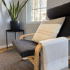 'Home and Away' Cashmere Throw Pillow (Beige)