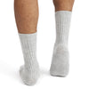 'Hygge' Cashmere Bed Socks (Men's Light Gray)