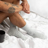 'Hygge' Cashmere Bed Socks (Men's Light Gray)