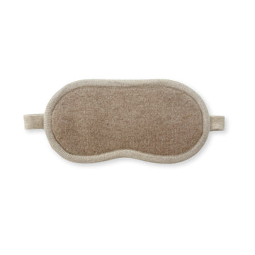 100% Cashmere Eye Mask Beige // sample