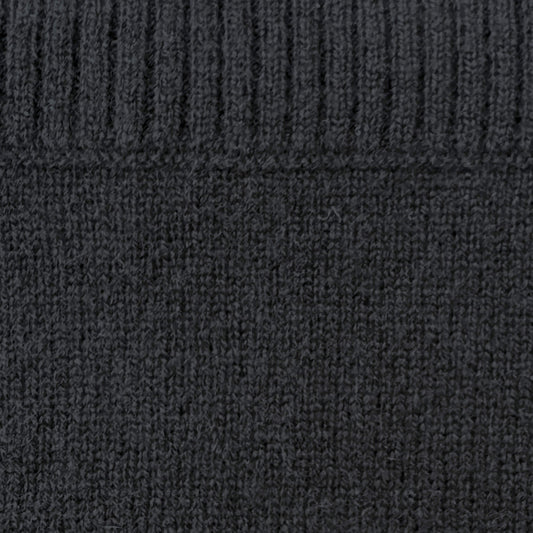 100% Cashmere Travel Blanket Black // sample