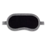 'Dream Envy' Cashmere Eye Mask (Black & Gray)-Jet&Bo