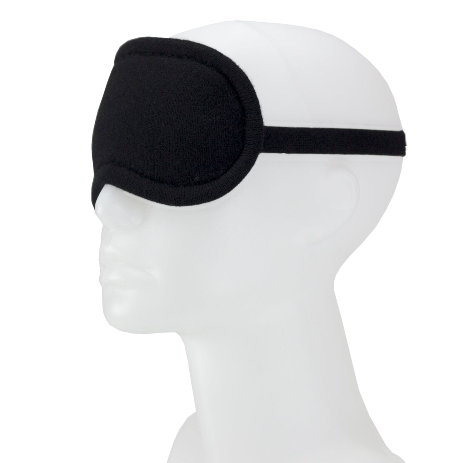 'Dream Envy' Cashmere Eye Mask (Black)-Jet&Bo