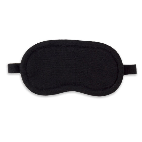 'Dream Envy' Cashmere Eye Mask (Black)-Jet&Bo