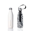 'Future' 25 oz White Travel Bottle and 'Feather' Carry Cover by BBBYO-BBBYO