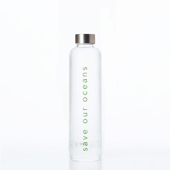 'Glass is Greener' 25 oz Travel Bottle and 'Orient' Carry Cover by BBBYO-BBBYO