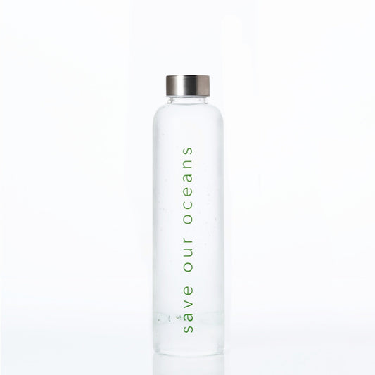 'Glass is Greener' 25 oz Travel Bottle and 'Orient' Carry Cover by BBBYO-BBBYO
