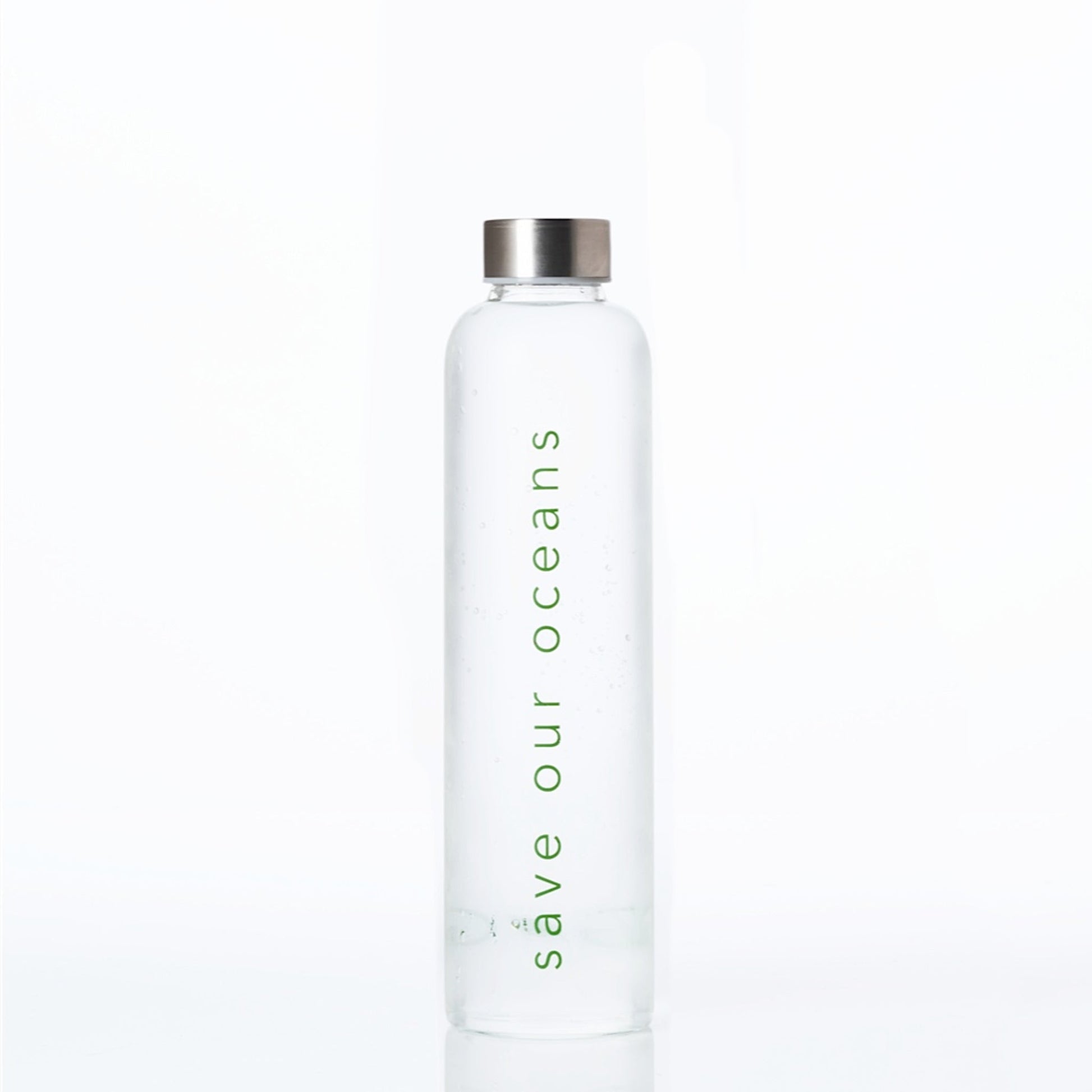 'Glass is Greener' 25 oz Travel Bottle and 'Swirl' Carry Cover by BBBYO-Jet&Bo