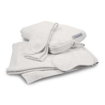 'Make Travel Luxurious Again' Cashmere Travel Set (Ivory)-Jet&Bo