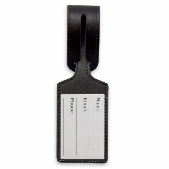 'Mine, Not Yours' Leather Luggage Tags-Jet&Bo