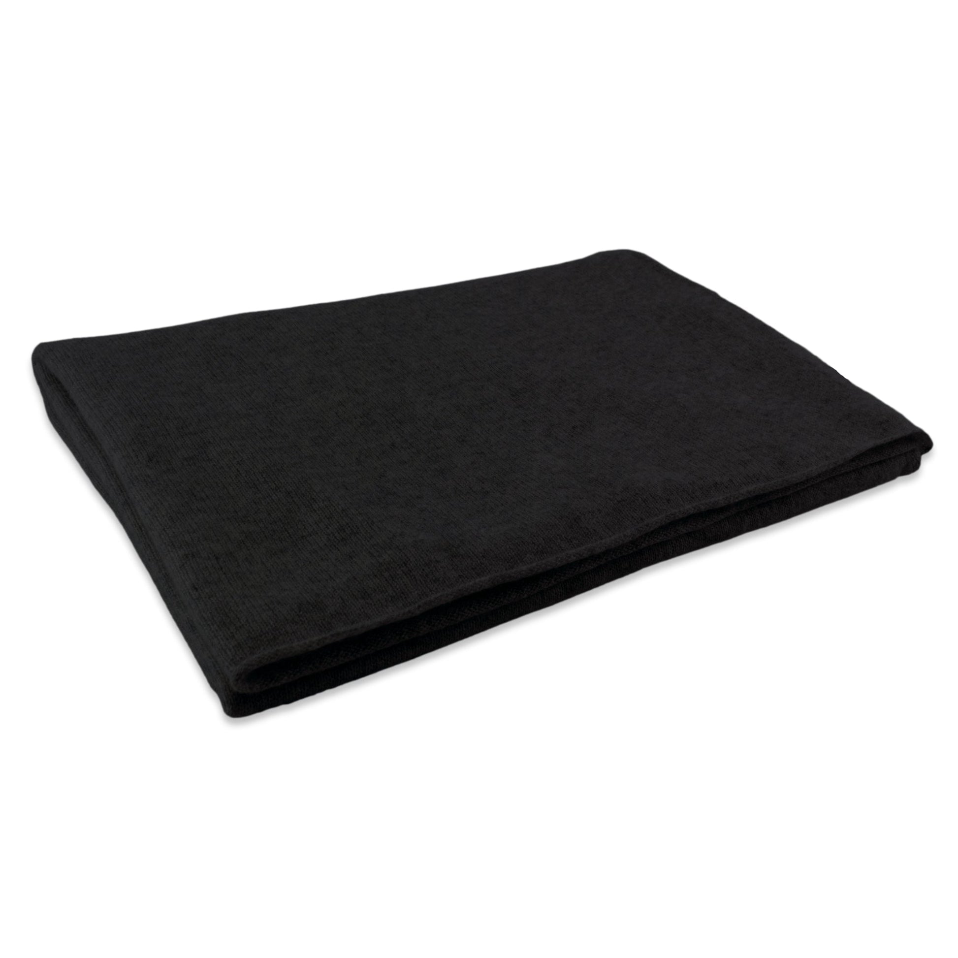 'So Soft, So Smart' Lightweight Cashmere Travel Wrap (Black)-Jet&Bo